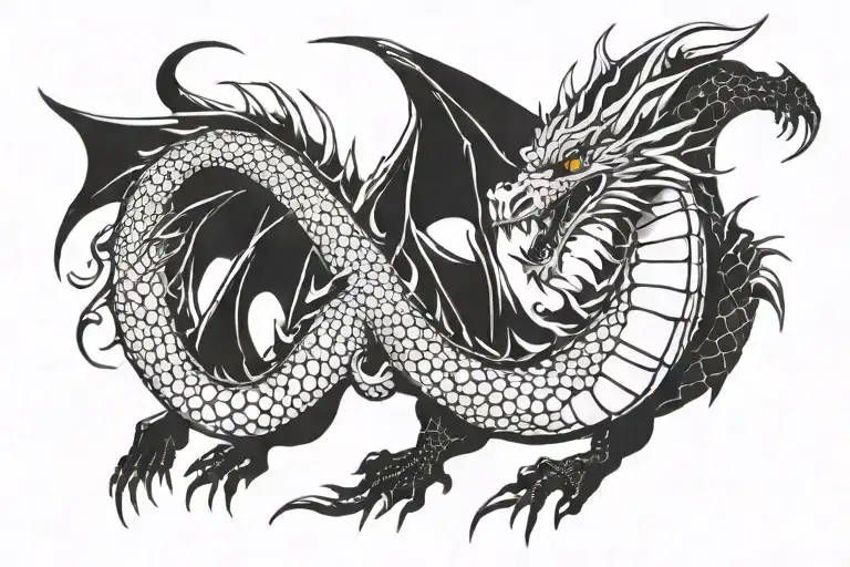 dragon tattoo design idea