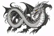 dragon tattoo design idea