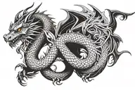dragon tattoo design idea