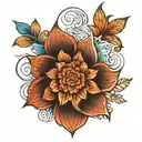 floral mandala design tattoo design idea