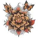 floral mandala design tattoo design idea