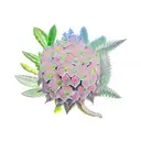 hydrangea , king protea, succulent, cobra snake , garden tattoo design idea