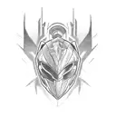 mighty morphing power rangers tattoo design idea