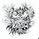 Foo Dog tattoo design idea