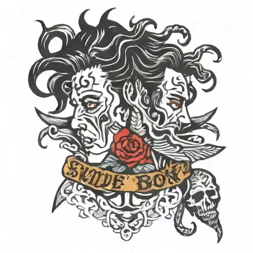suicideboys related tattoo design idea
