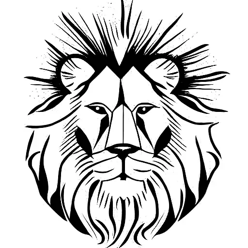 lion africa tattoo design idea