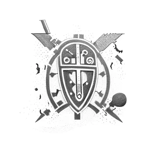 Greek pottery depicting a battle scene tattoo design idea