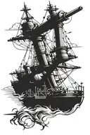 usn cannon tattoo design idea