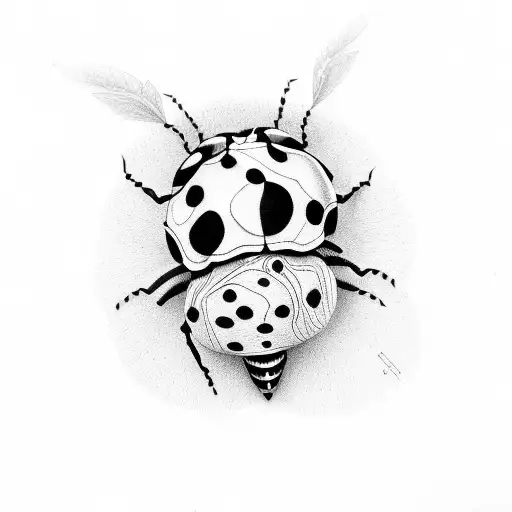 Ladybug tattoo design idea