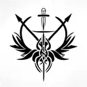 caduceus tattoo design idea