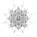Mandala sand clock tattoo design idea