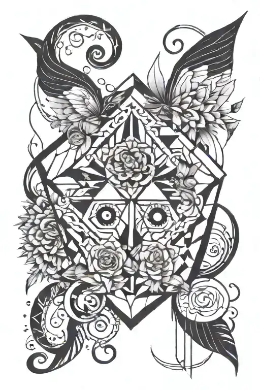 non duality based with geometric figures. very small. 200-300€  tattoo design idea