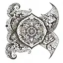 non duality based with geometric figures. very small. 200-300€  tattoo design idea