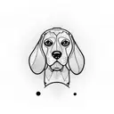 beagle tattoo design idea