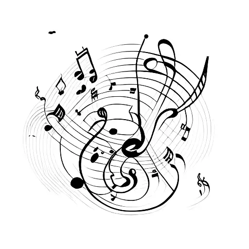music make you lose control tattoo design idea