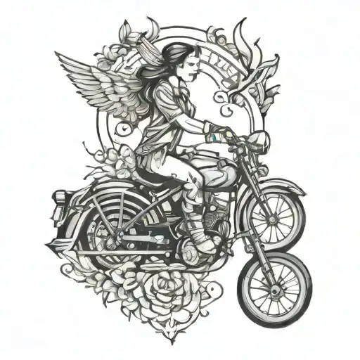 i want cruise control on my upper back covered  tattoo design idea