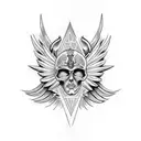 angel and demon wings tattoo design idea