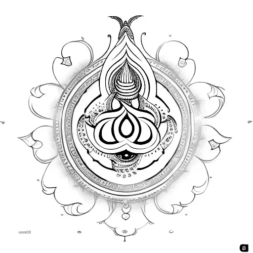 Shivji Mantra tattoo design idea