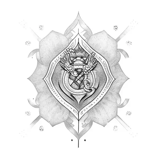 serenity prayer tattoo design idea