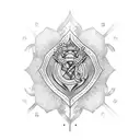 serenity prayer tattoo design idea