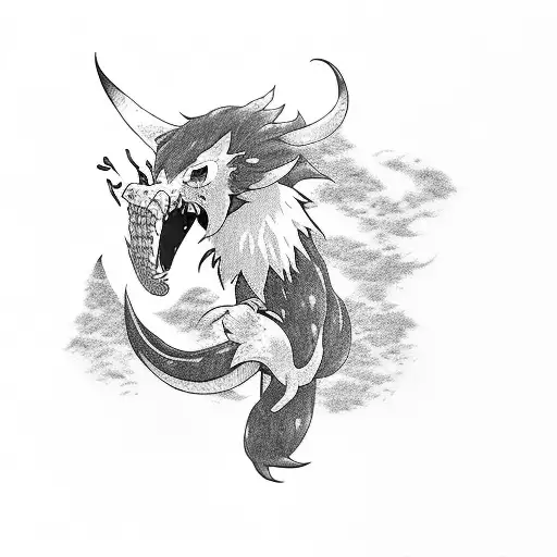 spirited away haku tattoo design idea