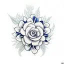 blueberry tattoo design idea