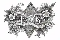 Exodus 3:14 tattoo design idea