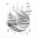 "Weather the storm" tattoo design idea