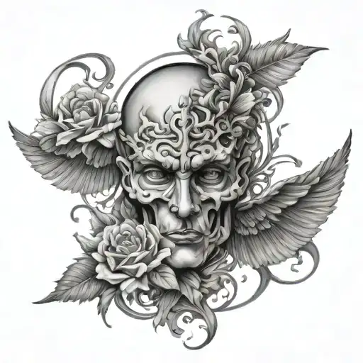 Non Ducor, Duco. Invictus Maneo tattoo design idea