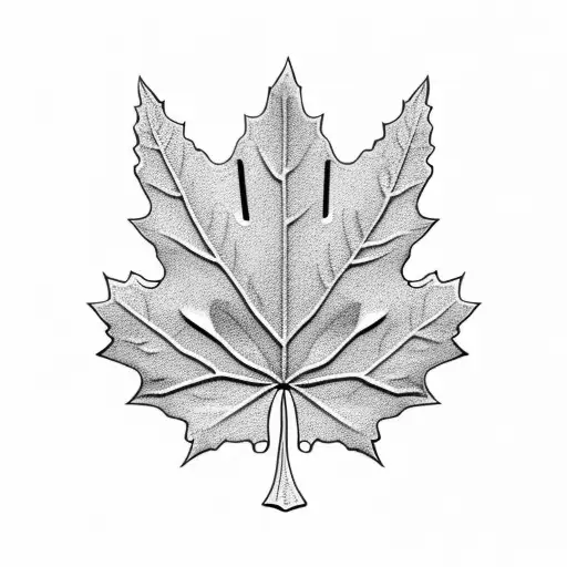 Maple Leaf tattoo design idea