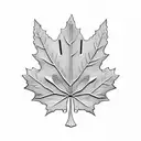 Maple Leaf tattoo design idea