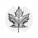 Maple Leaf tattoo design idea