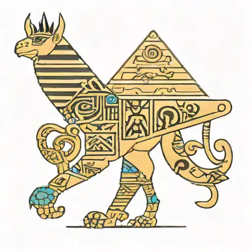 egyptian hieroglyphs band tattoo design idea