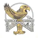 egyptian hieroglyphs band tattoo design idea