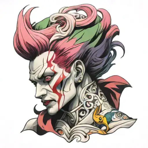 anime character Hisoka tattoo design idea