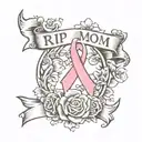 rip mom breast cancer memorial tattoo design tattoo design idea