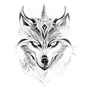 lone wolf  tattoo design idea