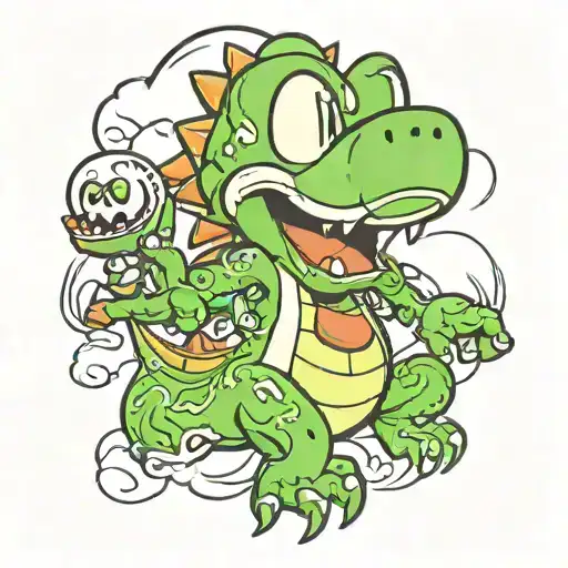 yoshi tattoo design idea