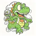 yoshi tattoo design idea