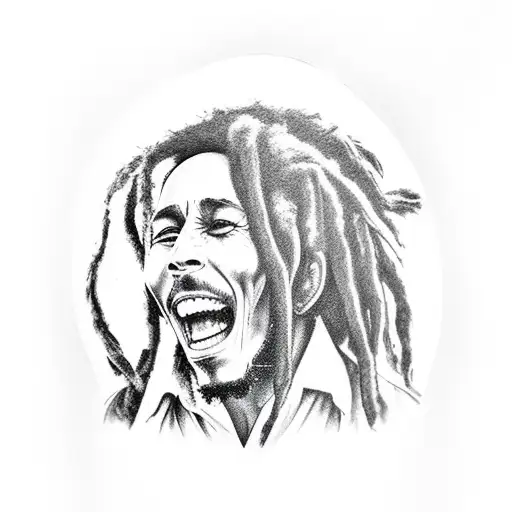 bob marley tattoo design idea