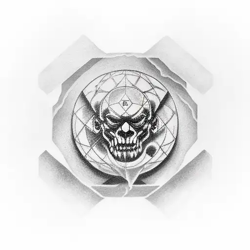 atlas god tattoo design idea