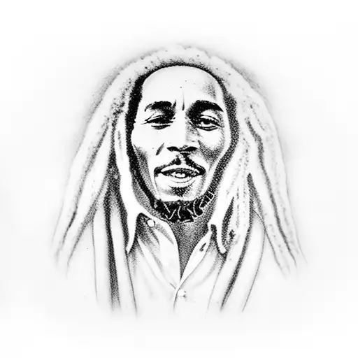 bob marley tattoo design idea