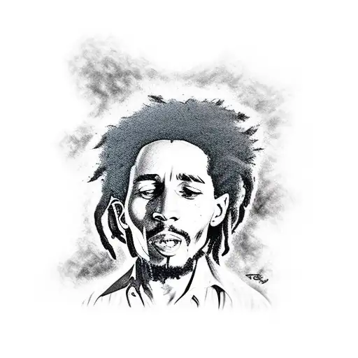bob marley tattoo design idea