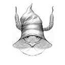 wizard hat tattoo design idea