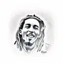 bob marley tattoo design idea