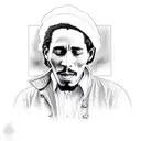 bob marley tattoo design idea