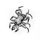 scorpion and pineapple tattoo design idea
