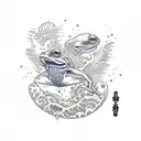 frogman tattoo design idea