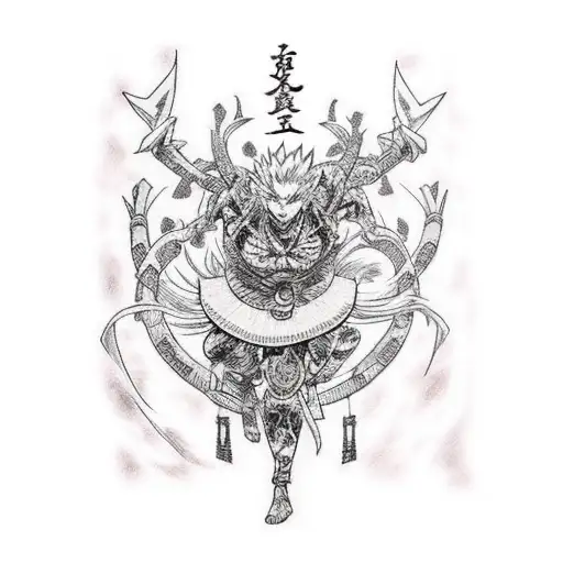 anime hunter x hunter of the mangaka togashi tattoo design idea