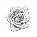 snake with rose tattoo design idea